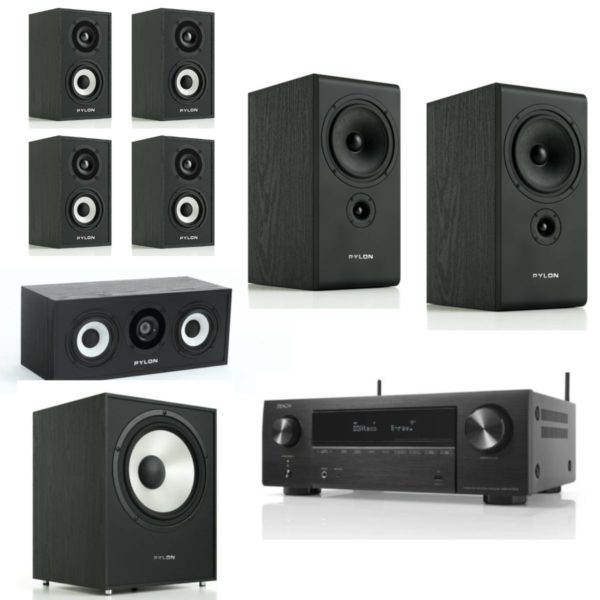 DENON AVR-X1700H + PACK PYLON OPAL MONITOR 7.1