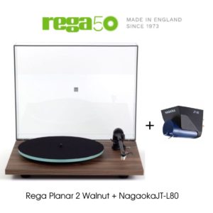 REGA PLANAR 2 WALNUT + NAGAOKA JT-80LB