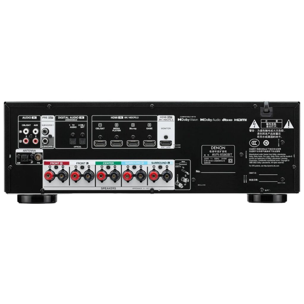 DENON AVR-X580BT - Imagen 2