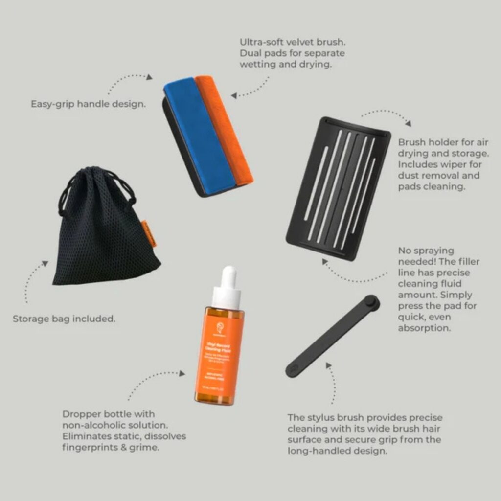 HUMMINGURU I-BRUSH 5-in-1 RECORD CLEANING KIT - Imagen 2