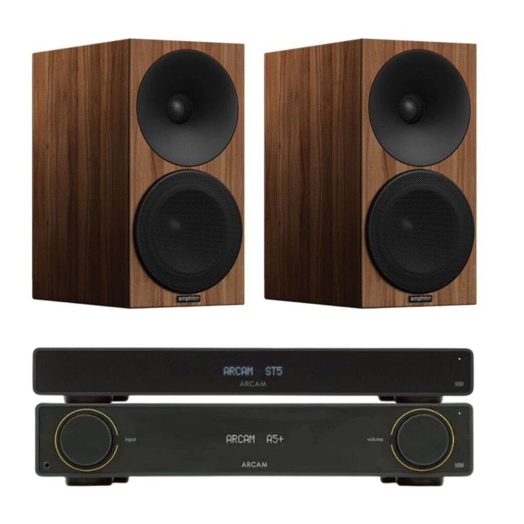 ARCAM A5+ + ARCAM ST5 + AMPHION HELIUM 510