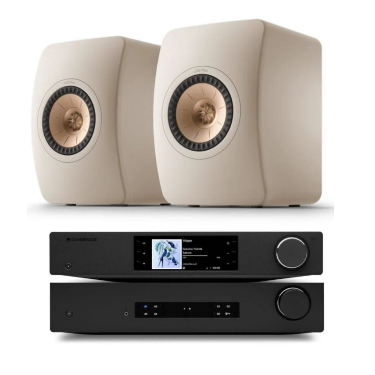 CAMBRIDGE AUDIO CXA81 MKII + CXN100 SE BLACK EDITION + KEF LS50 META
