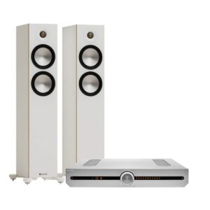 ROKSAN ATTESSA AMPLIFIER + MONITOR AUDIO BRONZE 300 7G