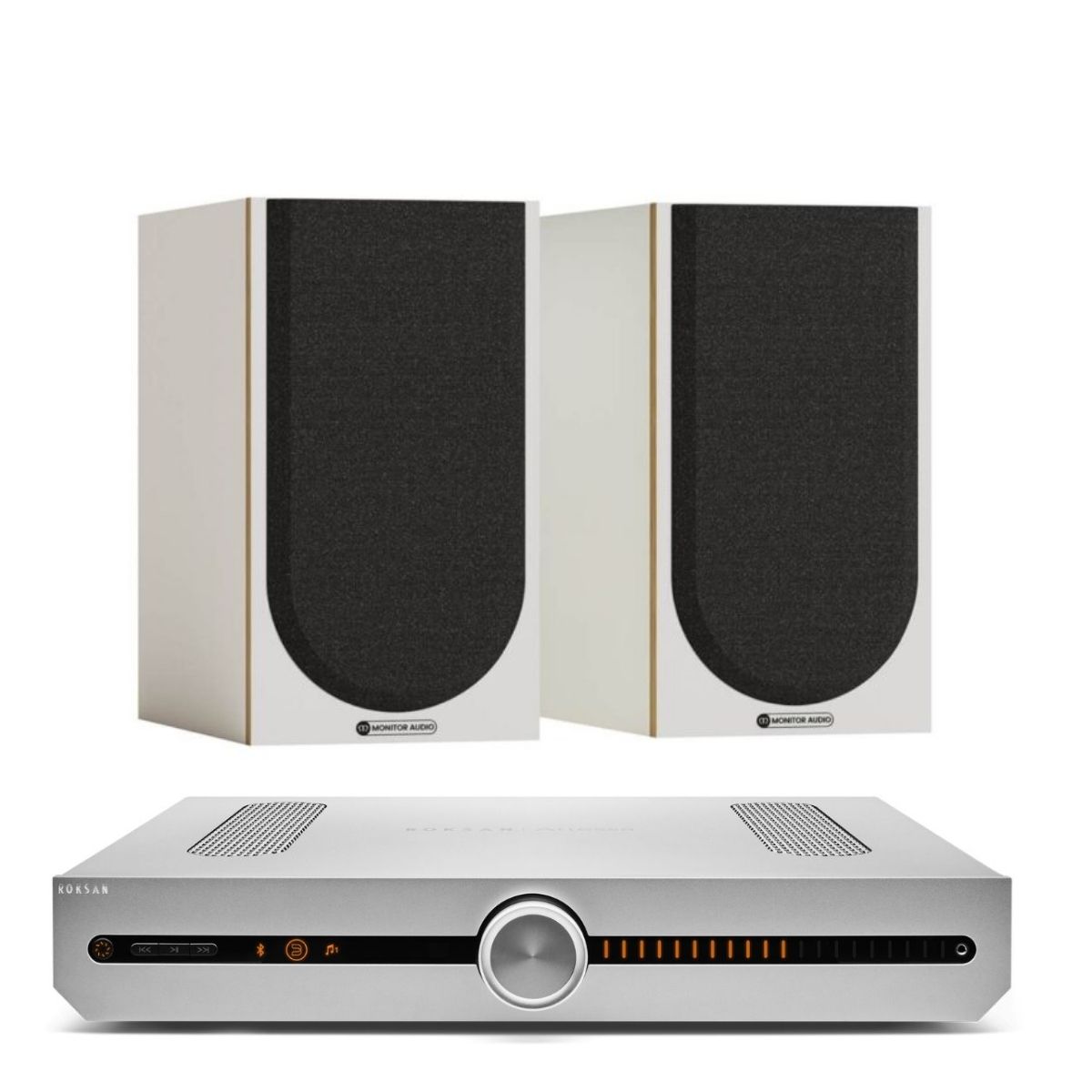 ROKSAN ATTESSA STREAMING AMPLIFIER + MONITOR AUDIO BRONZE 50 7G