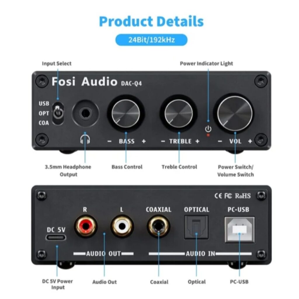 FOSI AUDIO DAC Q4 - Imagen 3