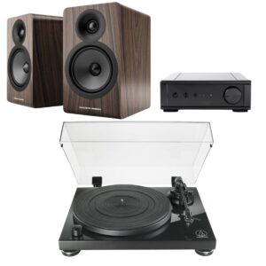 REGA IO AMP + ACOUSTIC ENERGY AE100 + AUDIO-TECHNCIA AT-LPW50PB